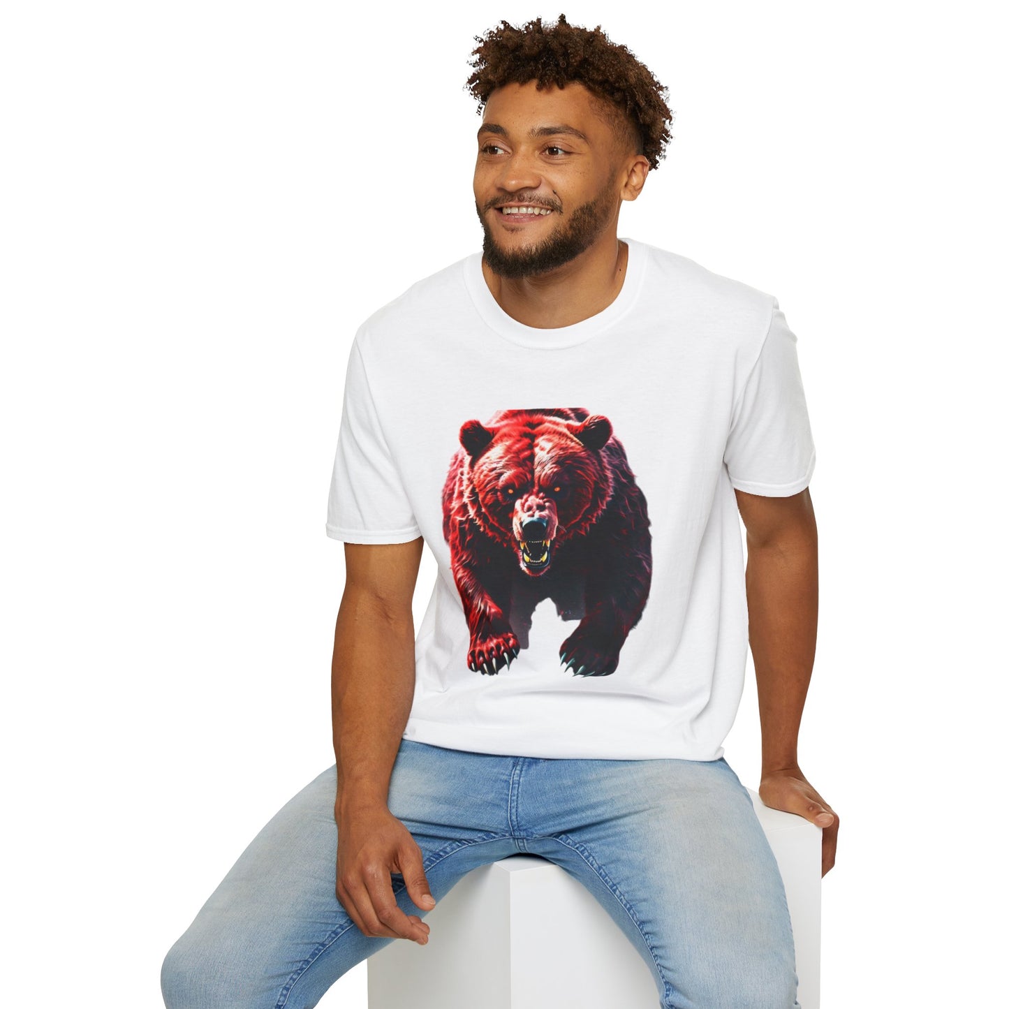 Bearish Market Red Raging Bear T-Shirt