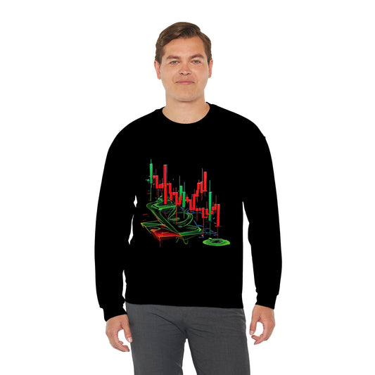 Trading Candlestick Chart Sweatshirt